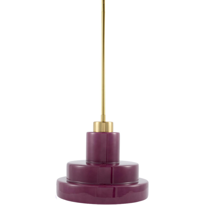 Agostino Single Light Pendant, Dark Purple
