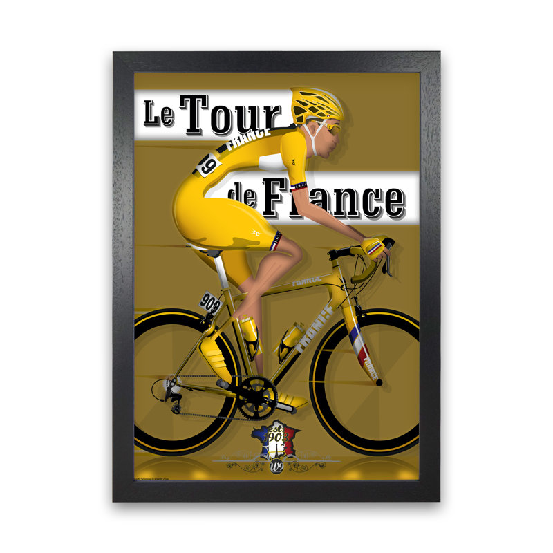 Modern Tour - Print, 30cm H x 21cm W x 3cm D, Black Framed