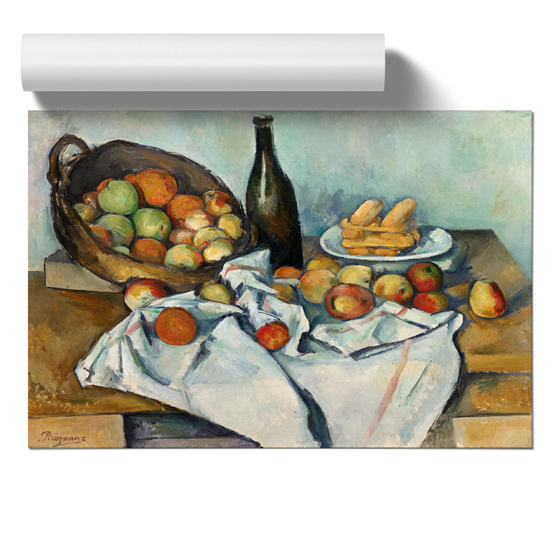 The Basket Of Apples by Paul Cezanne - No Frame Painting, 30cm H x 42cm W x 0.1cm D