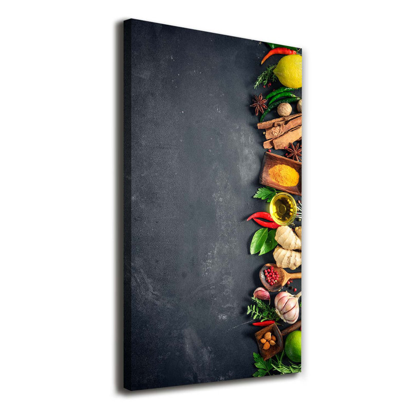 Spices And Herbs - Wrapped Canvas Print