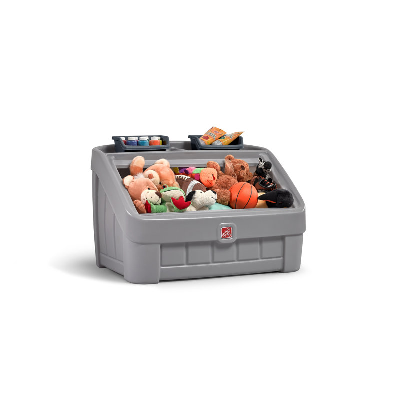 Step2 Gray 2-in-1 Toy Box