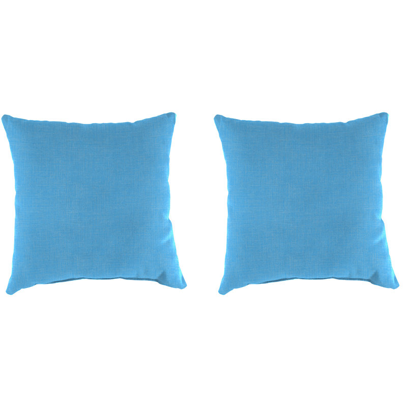 Sunbrella Outdoor Throw Pillow, Ice Blue