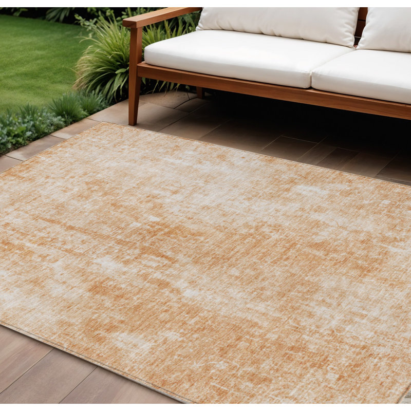Tapis d'extérieur lavable en cuivre terre cuite 3 pi x 5 pi, Rectangle 10' X 14'