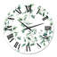 Green Eucalyptus Branches IV - Horloge murale traditionnelle-60282216