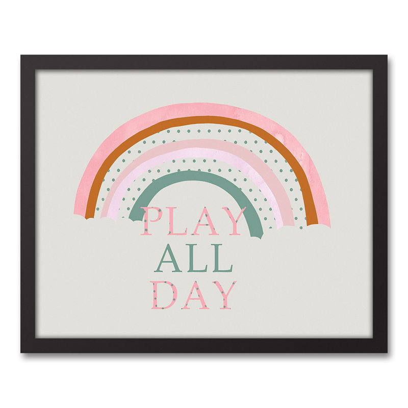 «Dots Play all Day», art encadré, H 21,75 po x l 17,75 po x P 1,75 po