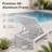 4-piece Outdoor Aluminum Chaise Lounge Set With Adjustable Backrests, Side Tables And Cushions-1814648417