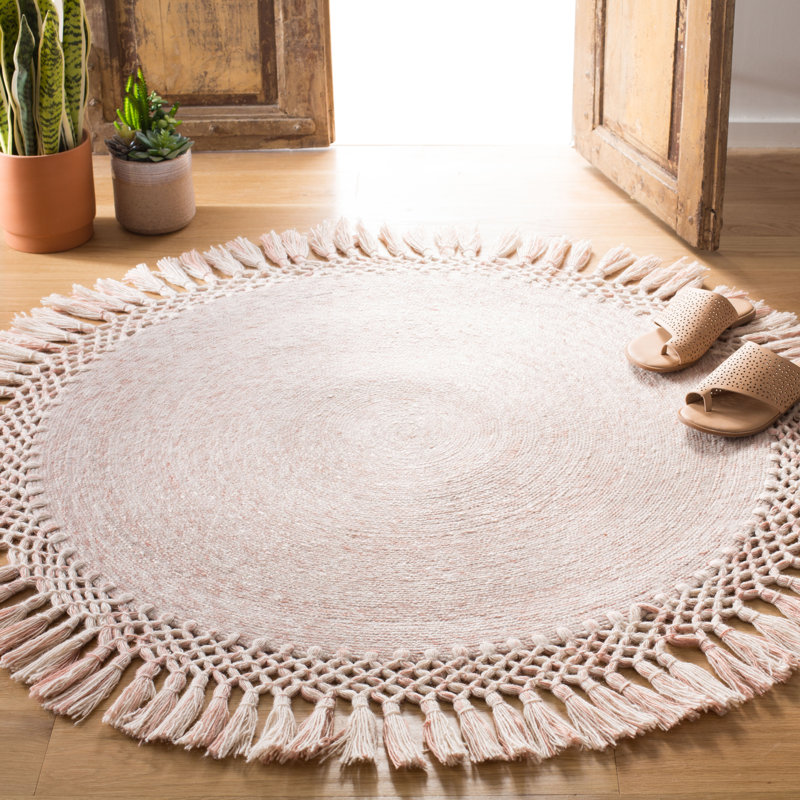 Cummins Performance Hand Tufted Solid Color Rug, Rond 10 pi