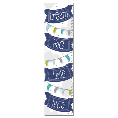 Charte de croissance personnalisée Dream Big Bunting