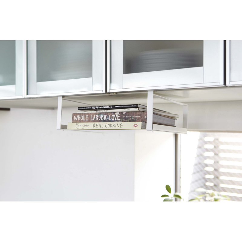 White Steel Under Shelf Storage Rack Organizer
