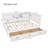 L-Shaped Bed Frame With Drawer And And Bookcase,Corner Bed Wooden Captain Bed
