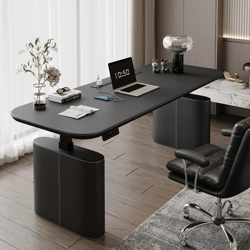 Rectangular Hight adjustable desk, 51.18" H x 70.87" W x 31.5" D, Black