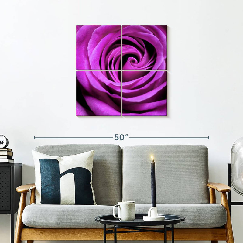 Harnek Purple Rose, 26" H x 26" W