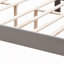 Bouton de lit rembourré capitonné avec un design incurvé - Support de lattes en bois massif - Assemblage facile - Velours gris - Lit plateforme
