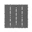 Carreaux de terrasse en plastique emboîtables pour une utilisation toutes saisons, système de pavage modulaire imperméable de 12 po x 12 po avec une capacité de charge élevée et une installation facile à assembler.-128560246
