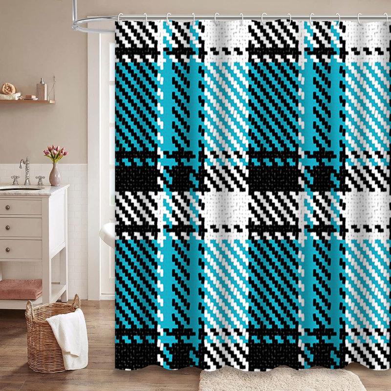Rideau de douche avec 12 crochets Lumberjack, L 72 po x l 72 po
