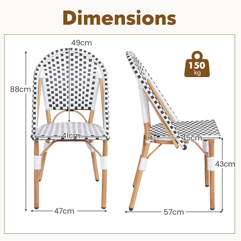 Outdoor Patio Dining Side Chair