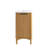 Mumbai 18" Single Bath Vanity in Oak Weathering Light Brown with Drop-In White Ceramic Basin Top-196007319
