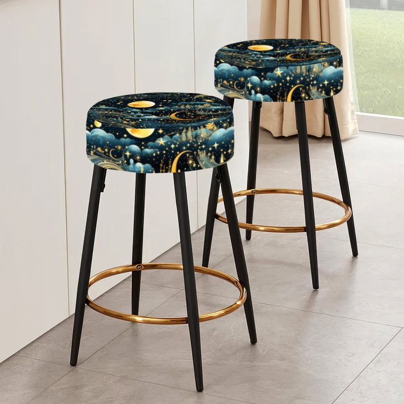 Ensemble de 2 tabourets de bar Boho