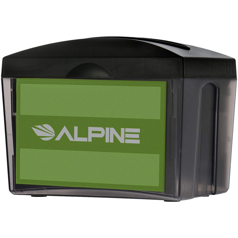 Commercial Interfold Table Top Napkin Dispenser with Advertisement Space