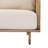 Mysa Modern Coastal Outdoor Solid  Acacia Wood Sofa with Cushions for Garden, Balcony, Backyard-127547341