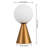 Macie 11.75" Modern Minimalist Globe Rechargeable/Cordless Dimmable Integrated LED Table Lamp with Touch Sensor-115993516