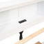 Lit plateforme blanc avec rangement pour tête de lit et lit gigogne - 3 tiroirs-136097054
