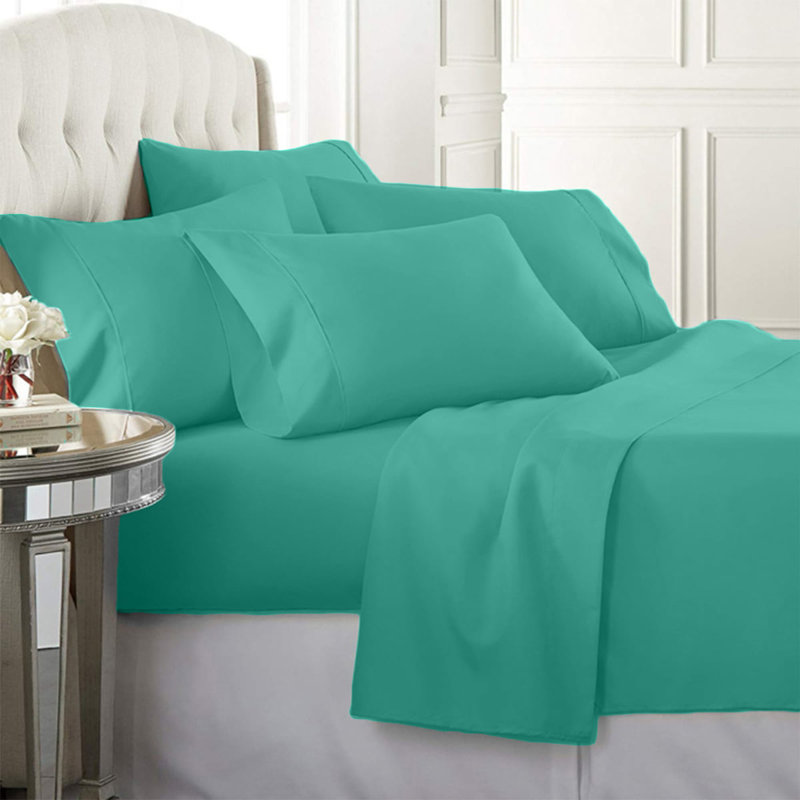Lot de draps, Grand, Turquoise