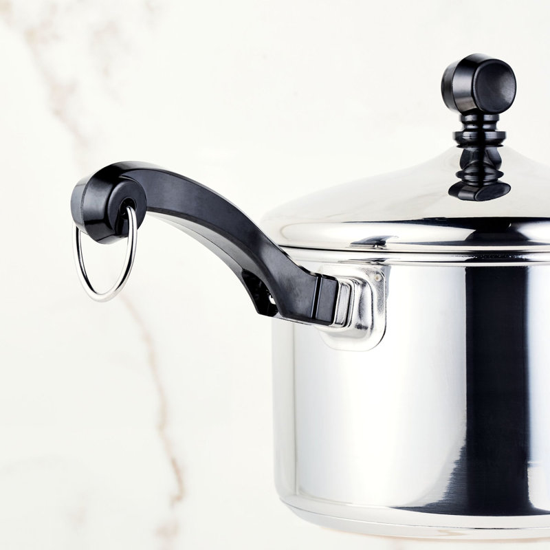 Farberware Classic 2-Quart Silver Stainless Steel Saucepan with Lid