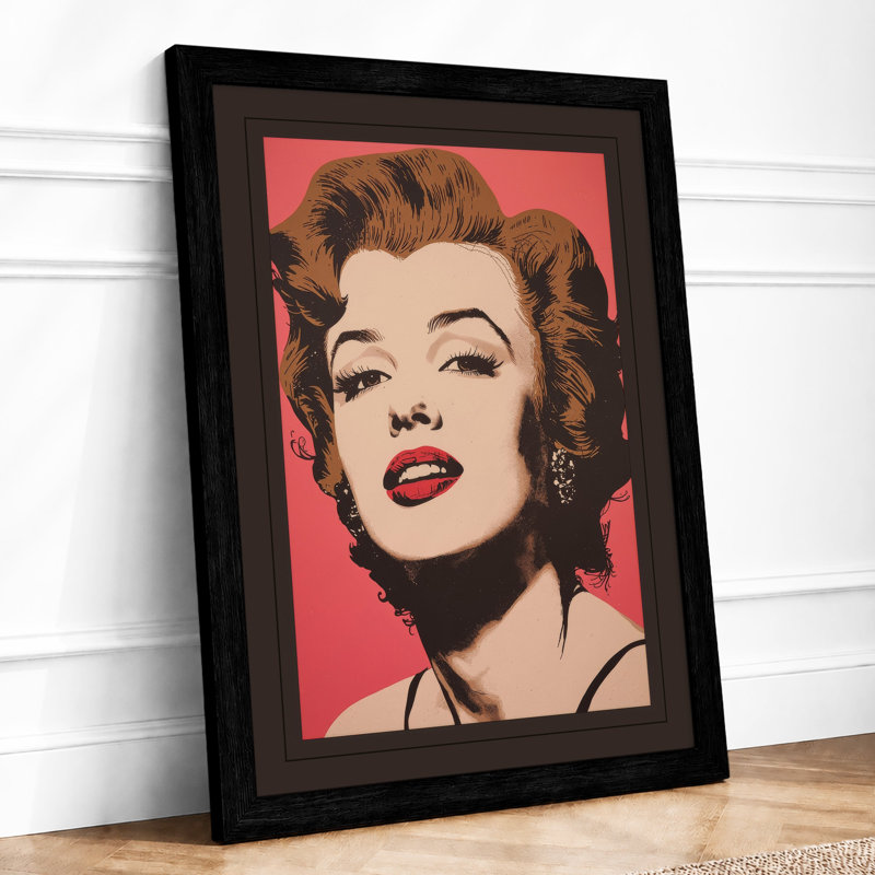Iconic Beauty Pop Art - Framed Print, Black, A3 - 42.0 x 29.7 cm