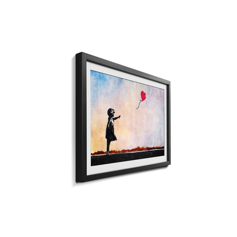 Streetart No.14 by Banksy - Single Picture Frame Print, 44cm H x 64cm W x 2.2cm D