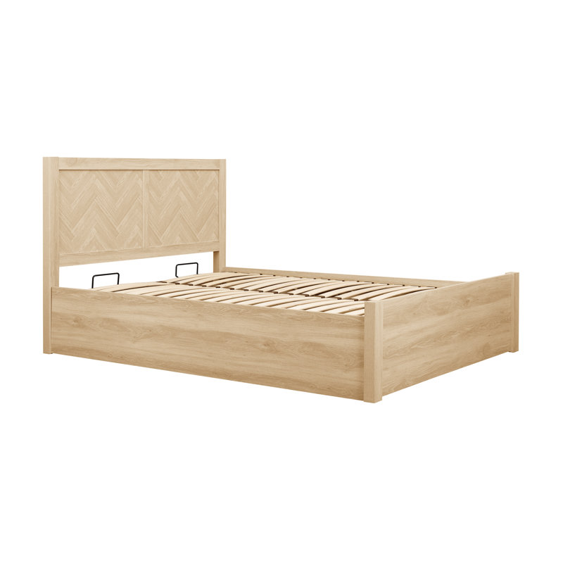  Mardell Ottoman Storage Bed, Double (4'6), Oak