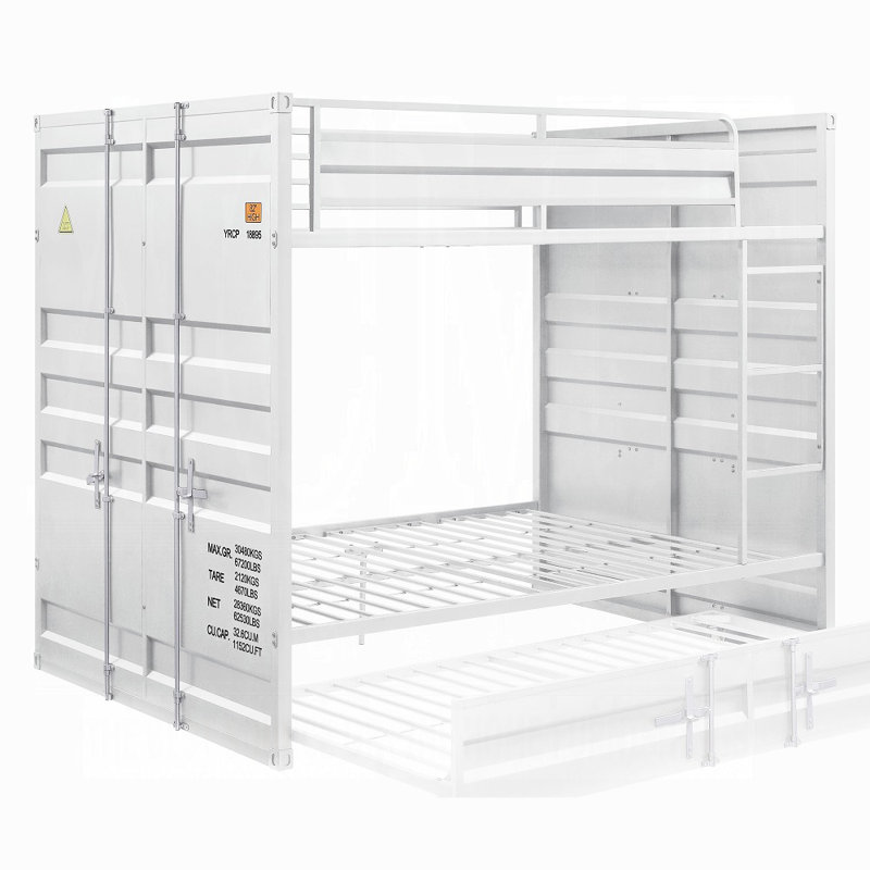 Lit superposé double Kilroot, Blanc