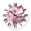 Flamant rose en été tropical II - Horloge murale tropicale-60281474