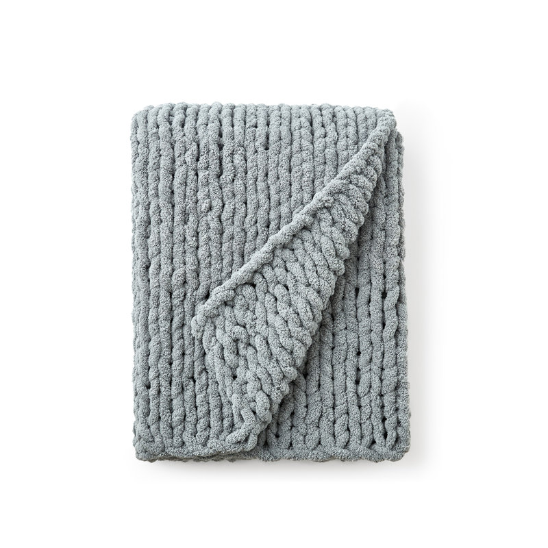 Très grand jeté Cozy Potato Chunky, Gris