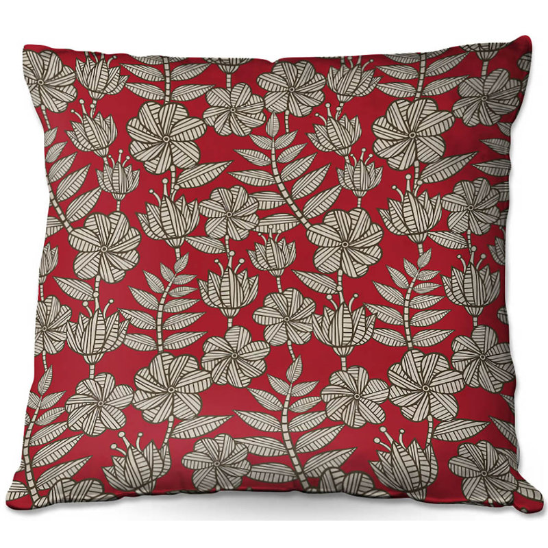  Coussin Couch Kenia 1, 20 po x 20 po, Rouge