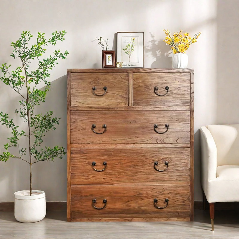 Console en bois d'orme massif