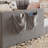 Full Size Velvet Upholstered Daybed Bed, High Side Panels, Side Entrance, Space-Saving Guest Bed Storage Pockets, Gray-1474345502-1474345498