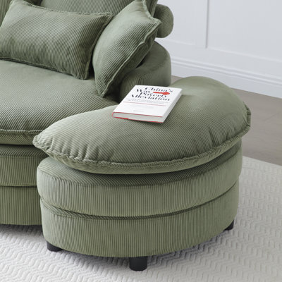 Fauteuil demi-tonneau pivotant 360 ° Modern