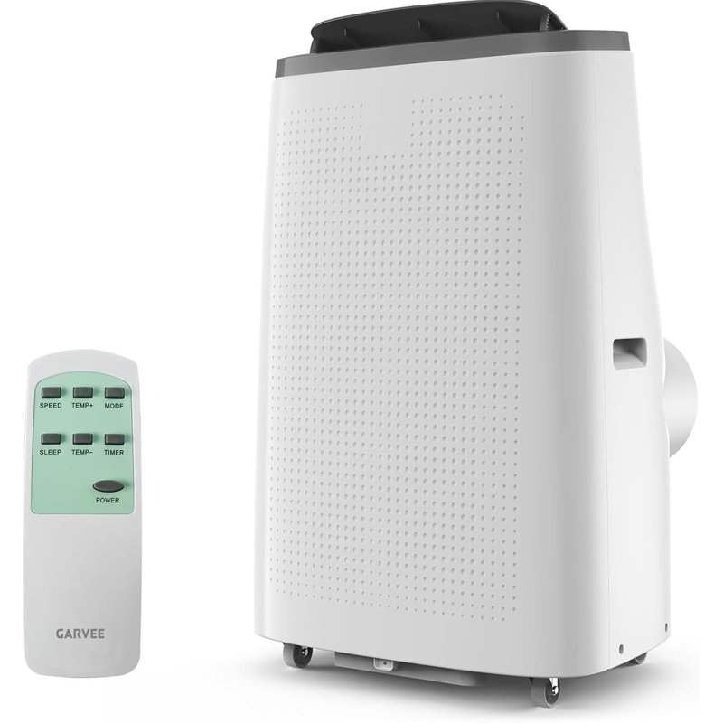 2Pack Climatiseur portatif 14 000 BTU (unité AC portable), déshumidificateur et ventilateur de refroidissement 4-en-1, avec télécommande, minuterie 24H, balançoire automatique et ensemble de fenêtre pour les espaces jusqu'à 750 pieds carrés. Ft