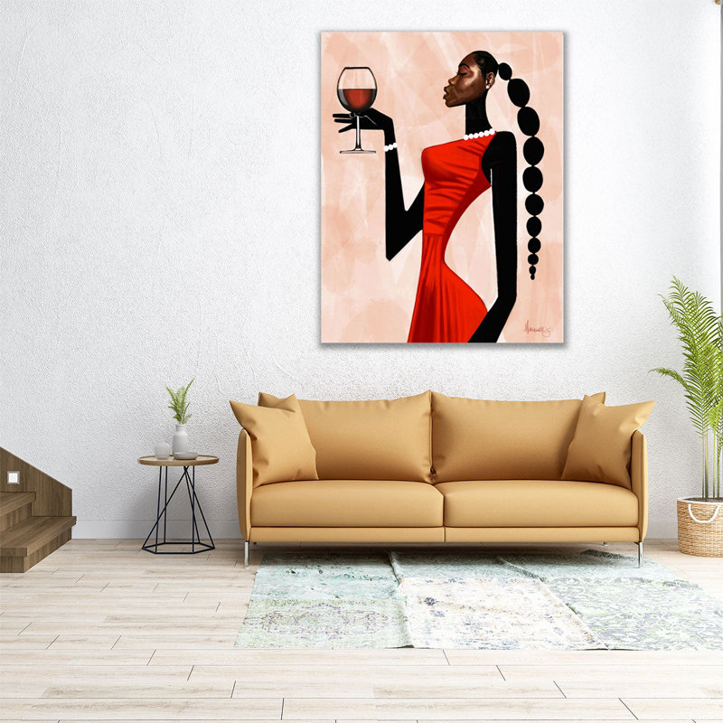 Toast-Woman - reproduction d'art sur toile, H 30 po x l 24 po