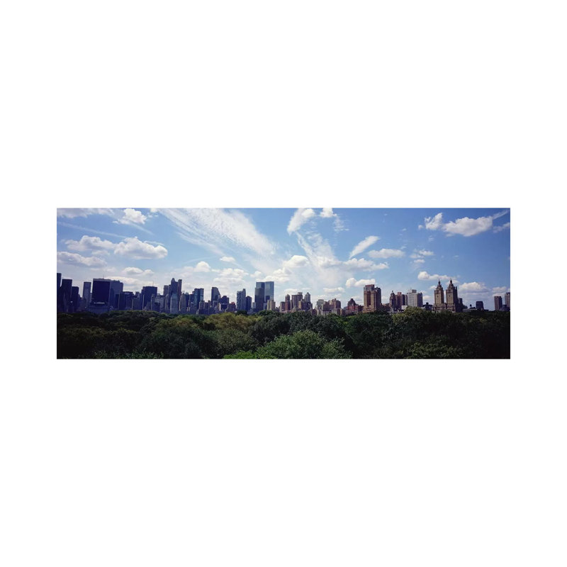 Skyscrapers In A City, Manhattan, NYC, New York City, New York State, USA - Wrapped Canvas Panoramic Print