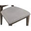 Chaise d’appoint à dossier en gris Queen Anne Demetriu