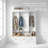App-Controlled LED Illuminated Entryway Hall Tree with Storage Bench, Cabinets, and Shelves for Organized Home Entry-2013049133