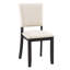 Table de salle à manger ronde de 47,3 po avec 4 chaises rembourrées, conception moderne pour la pièce, plateau de table lisse, surface imperméable avec coussins à haute résilience, capacité de poids