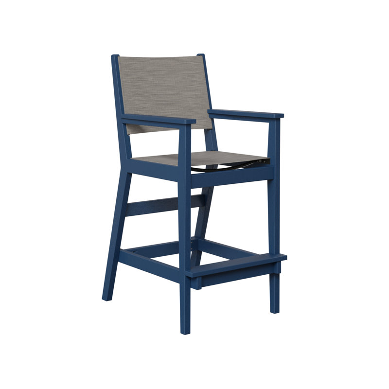 Chaise de bar Kenny, Marine, 27.5"
