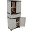 Armoire de rangement avec 2 tablettes réglables et tiroir central-2090530078