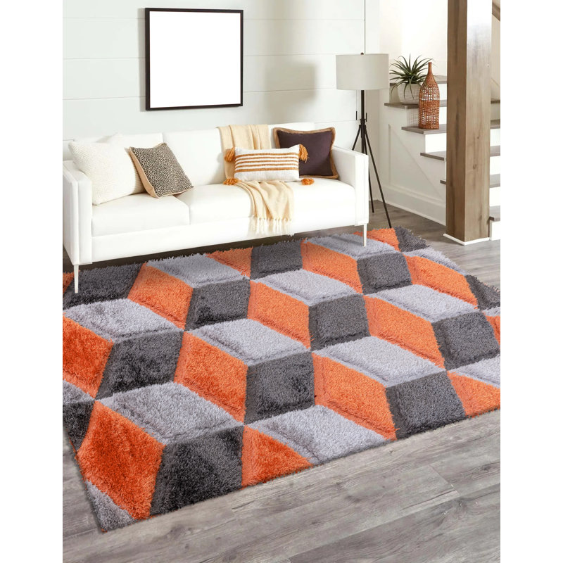 Solid Colour Area Rug, Rectangle 60 x 110 cm
