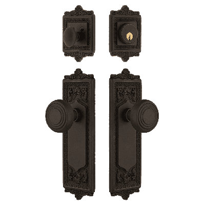 Nostalgic Warehouse Egg & Dart Entry Set with Deco Knob