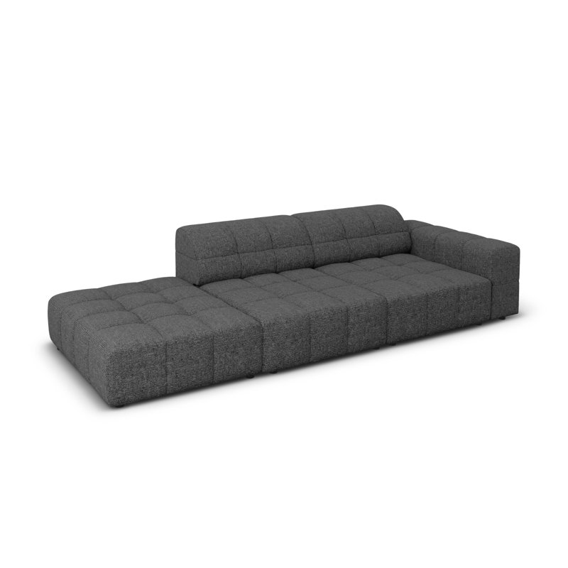 Chicago 3 Seater Sofa, Dark Grey