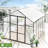 Double Door Polycarbonate Greenhouse Raised Base And Anchor Aluminum Heavy Duty Walk-In Greenhouses-114766790